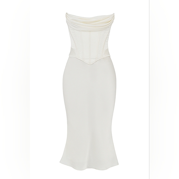 House of CB Cream Midi Dress - Picture 7 of 15